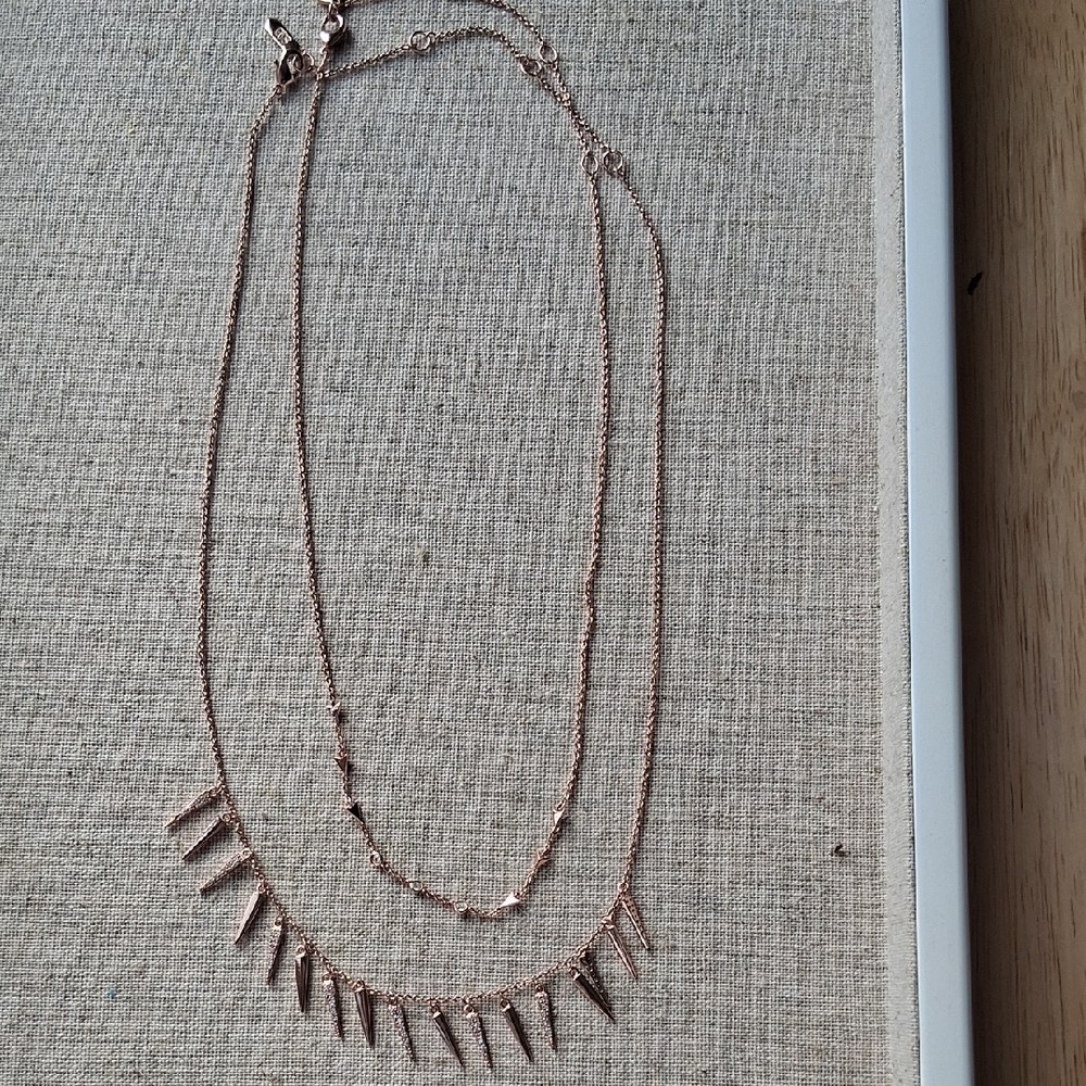 Stella & Dot Celestial Choker And Marilyn Marquis Necklace Set In Rose Gold